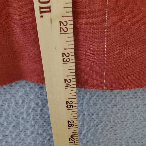 VTG Christian Dior SEPARATES Women's Pinstripe 100% Linen Pencil Skirt 14 - Picture 3 of 7